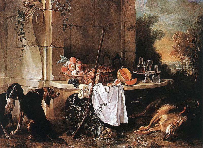 Jean Baptiste Oudry Dead Wolf Spain oil painting art